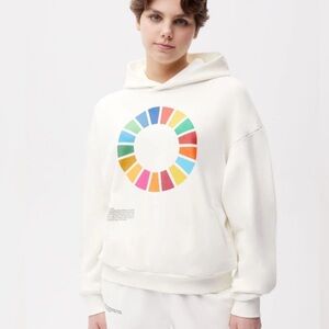 Pangaia x SDGD/United Nations Collab XXS w MEASUREMENTS Recycled Organic Cotton
